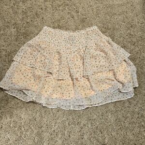 NWT Mink Pink Floral Emersyn Tiered Skirt